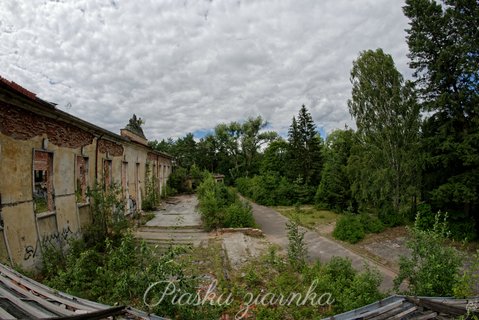 Dom Oficera w Bornem Sulinowie - widok na taras